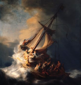 The storm of the of Galilee